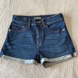 Express High Rise Jean Shorts - Size 2